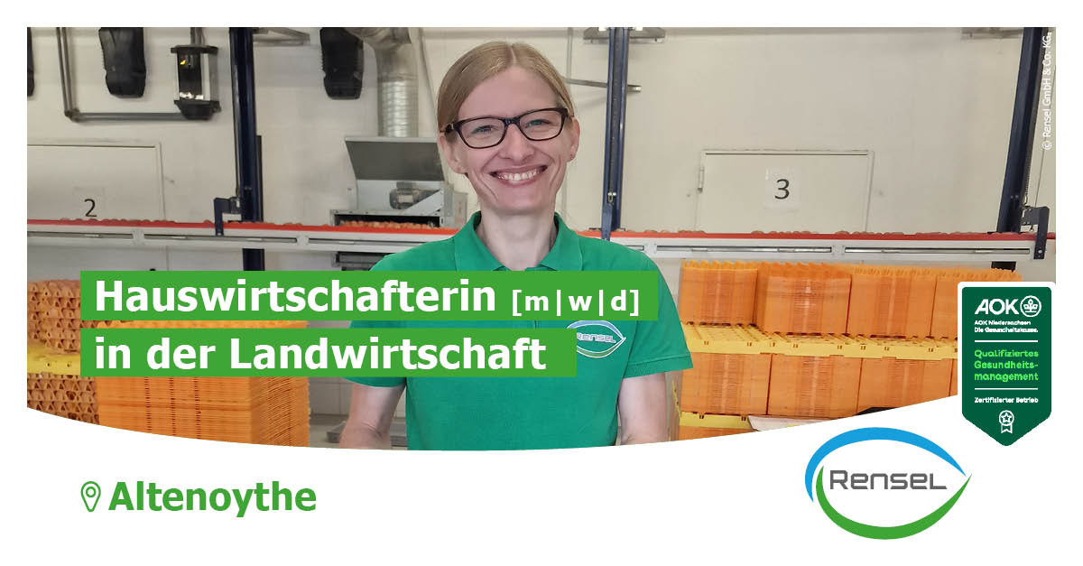 Hauswirtschafterin [m|w|d] in der Landwirtschaft in Friesoythe