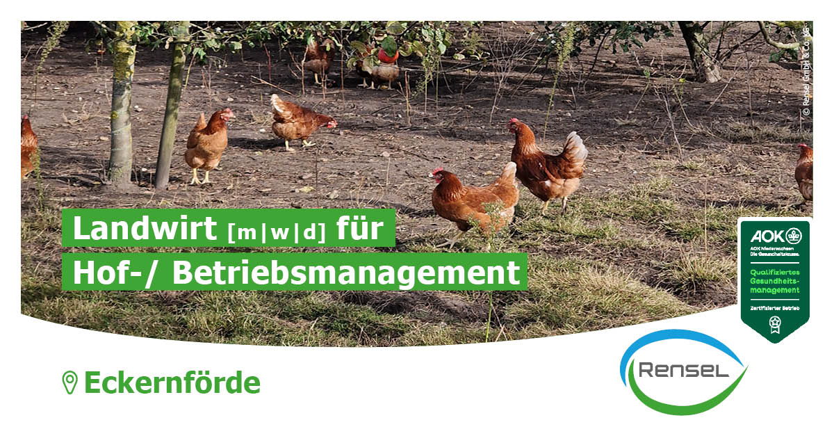 Landwirt [m|w|d] für Hof- und Betriebsmanagement in Eckernförde
