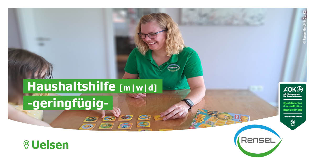 Haushaltshilfe [m|w|d] -geringfügig- in Uelsen