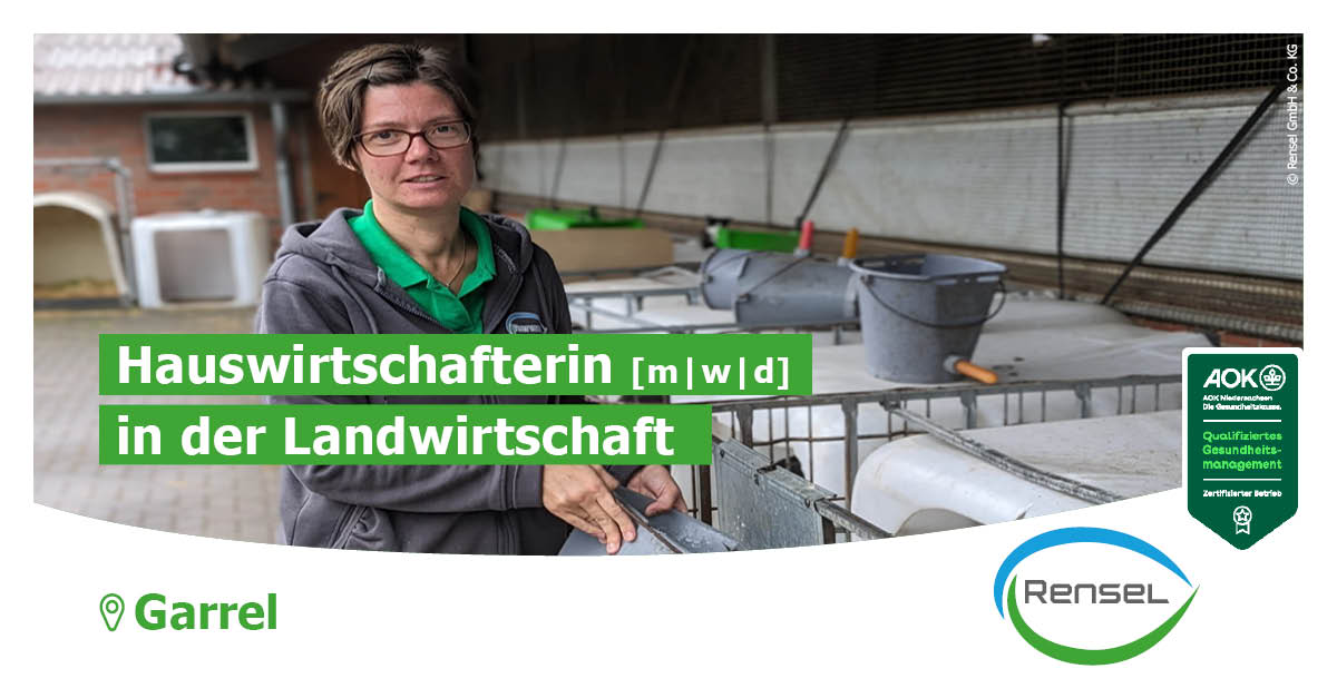 Hauswirtschafterin [m|w|d] in der Landwirtschaft in Garrel