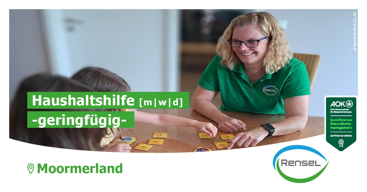 Haushaltshilfe [m|w|d] -geringfügig- in Moormerland