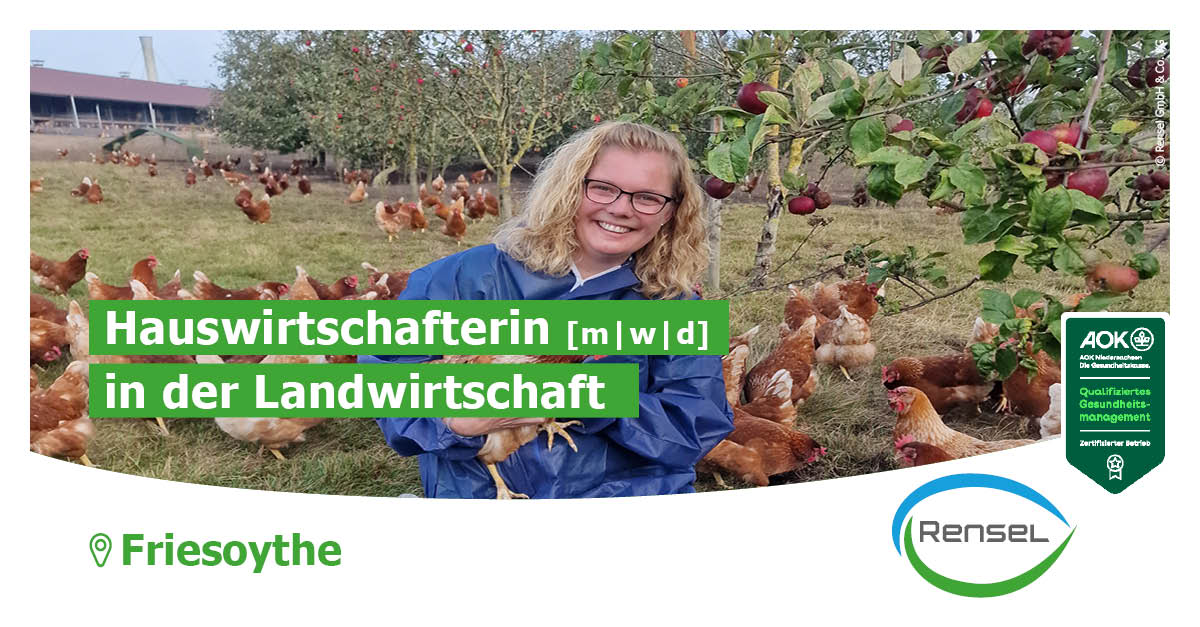 Hauswirtschafterin [m|w|d] in der Landwirtschaft in Friesoythe